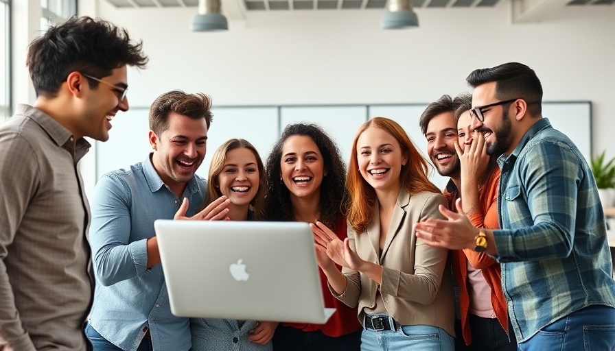 Cheerful team discussing Instagram Reels for business growth