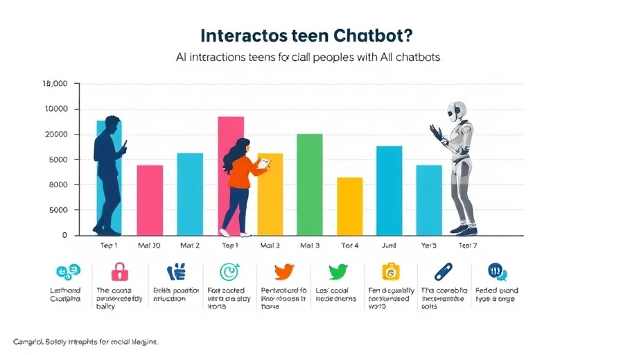 Bar chart highlighting how teens use AI chatbots for social interaction.