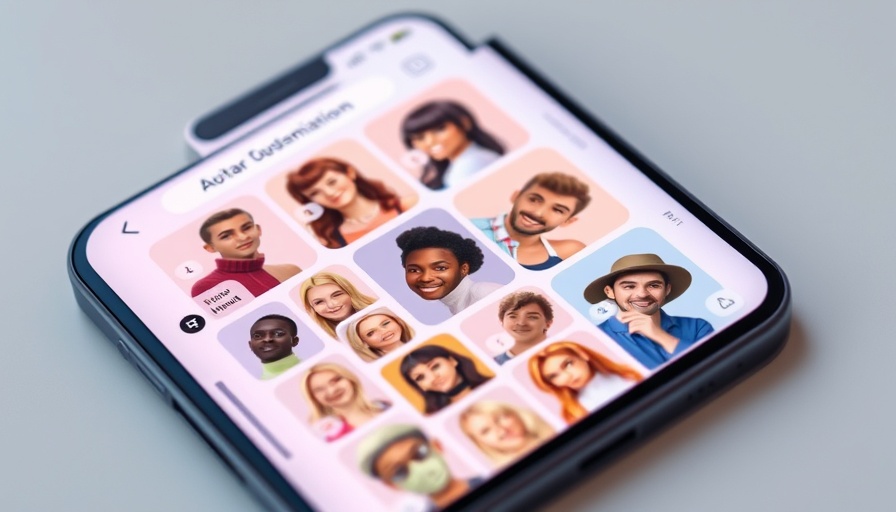 Smartphone interface for Meta avatar creation showing customization options.