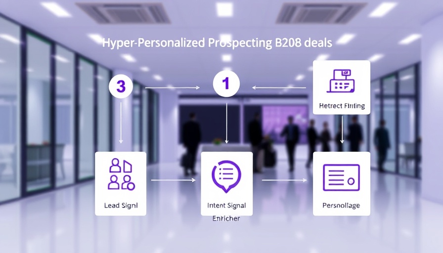 Infographic on hyper-personalized prospecting for B2B deals.
