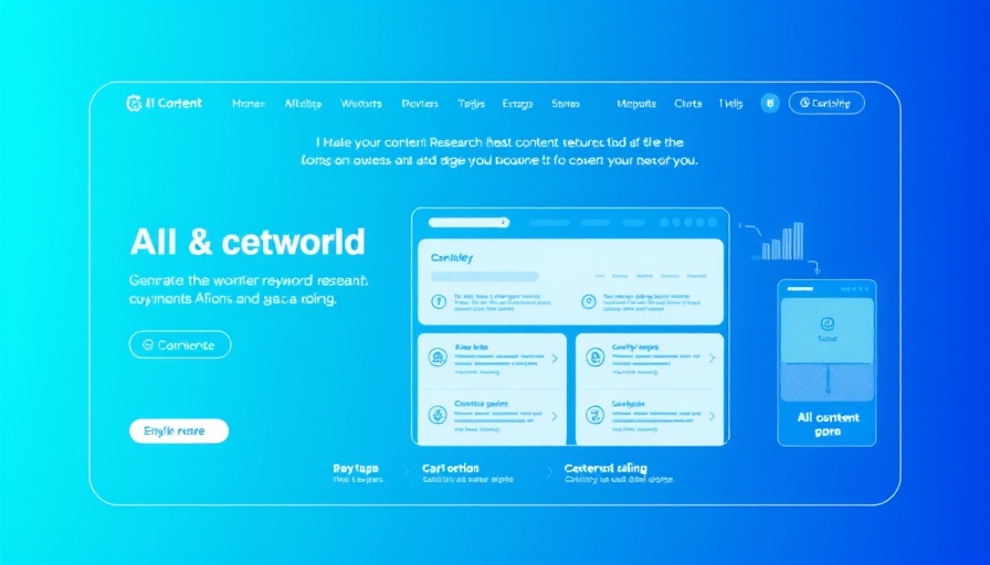 Interface to automate your content with Generative AI for strategic focus.