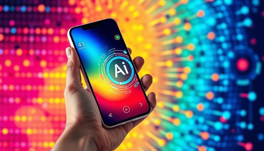 AI interface on smartphone with vibrant background; AI Reservations for Restaurants.