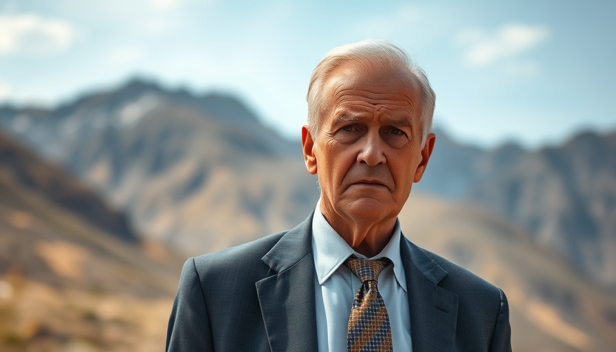 Older man in suit facing Federal Reserve Independence Challenges outdoors.