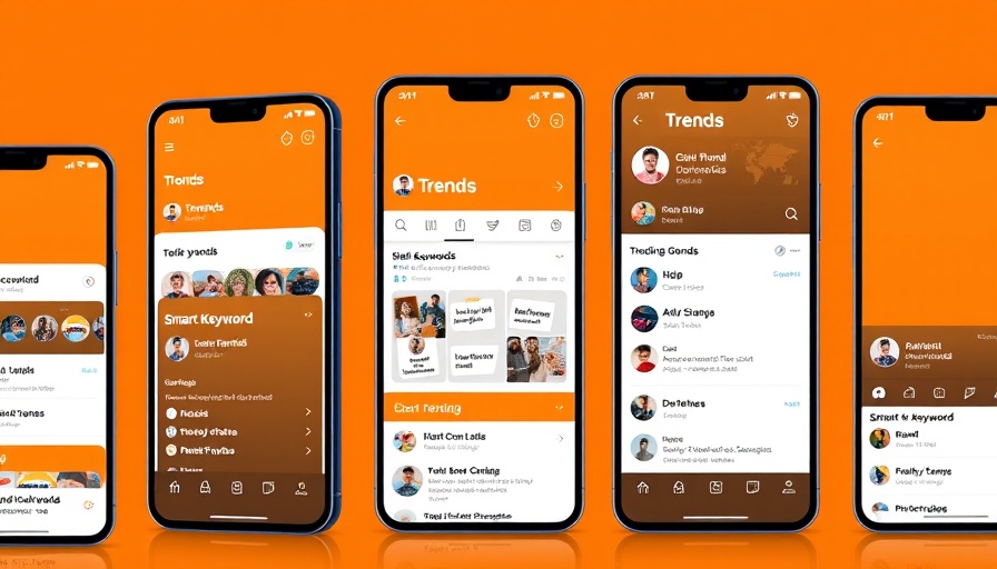 Smartphones displaying Reddit mobile trend insights app interface.
