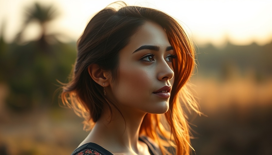 A serene woman reflecting outdoors, showcasing emotional intelligence in response to adversity.