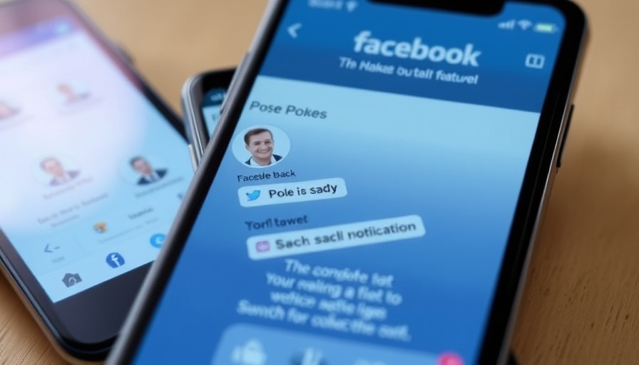 Facebook Pokes revival feature screenshots on smartphone screens.