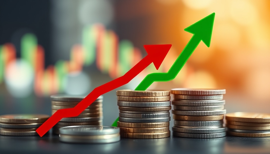 Coins and arrows illustrating economic shifts, CEO’s Guide to Thriving Through Economic Shifts.