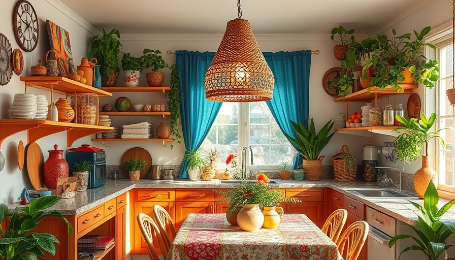 Vibrant maximalist kitchen with eclectic decor, maximalist kitchen makeover.