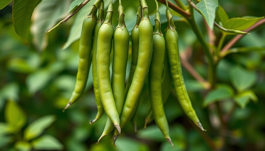 Growing beans in small spaces with lush vines.
