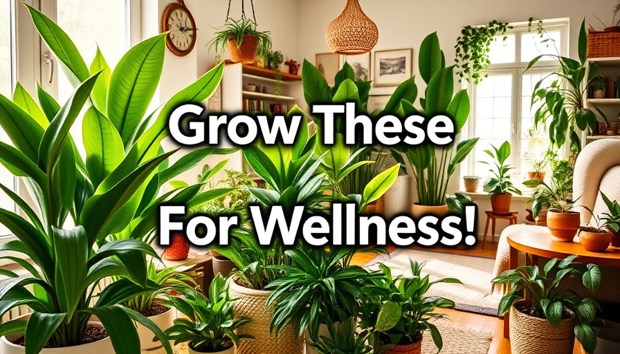 Healing plants to grow indoors for wellness, collage with snake plant and pothos.