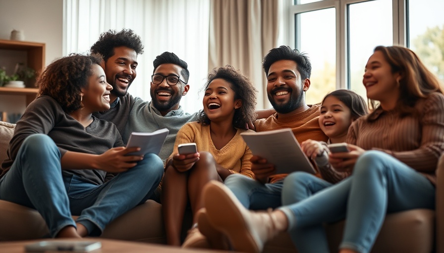 Family watching kids movies on Amazon Prime in a cozy living room.