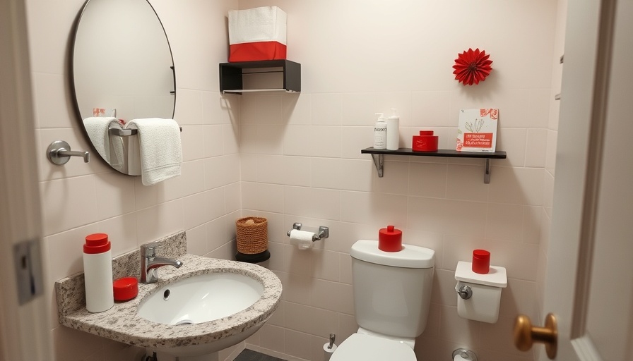 Modest bathroom interior before renovation, with practical layout.