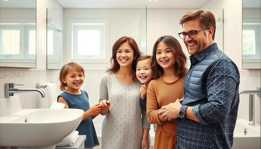 Budget-friendly family bathroom makeover inspiration.