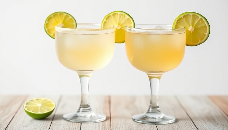 Matthew McConaughey Hot Pants Margarita with lime garnish.