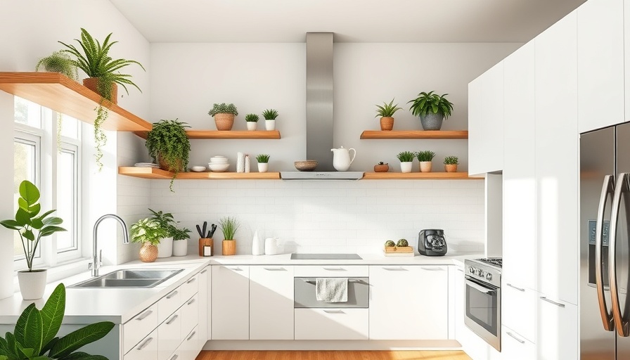 Modern kitchen showcasing Dollar Tree organization hack in bright space.