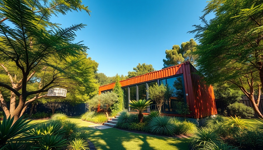 Shipping container home with garden and makeover theme.
