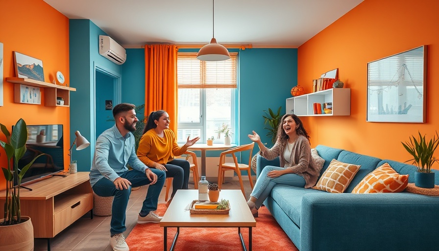 96 sq ft studio apartment makeover with cheerful friends discussing
