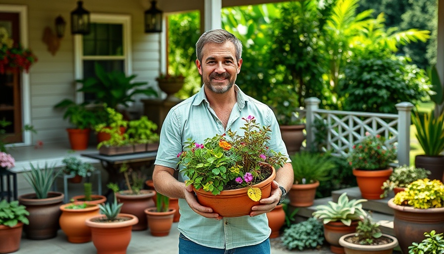 Transform a small space into a vibrant garden with planters.