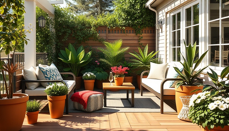 Transform your small patio with a comfortable and stylish setup.