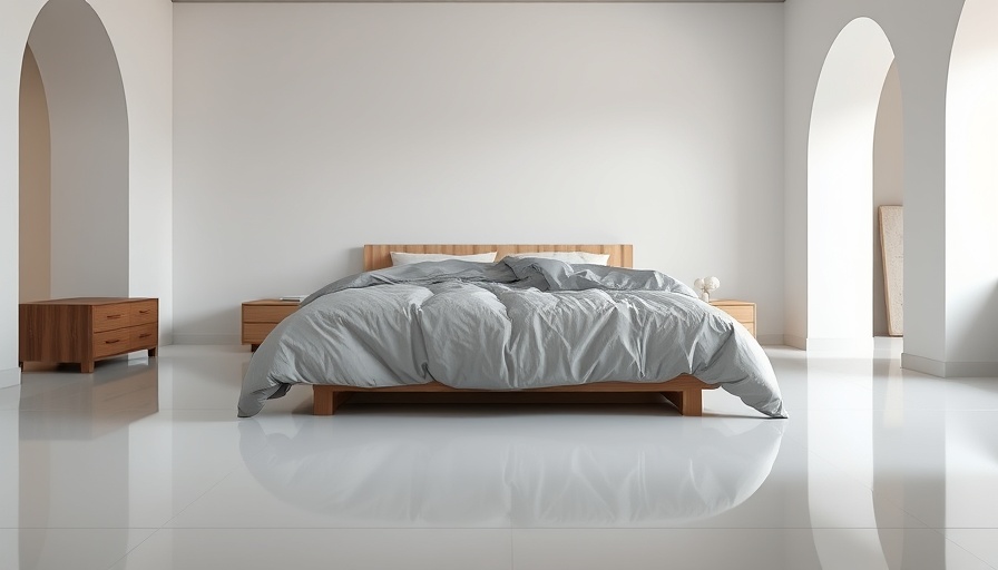 Light gray cooling comforter in a modern bedroom, Prime Day deals