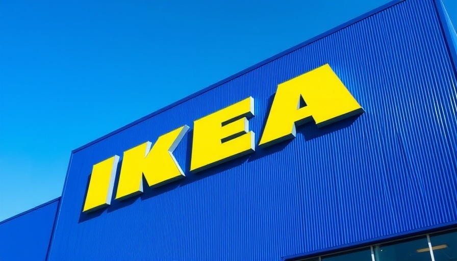 IKEA building with large logo on a sunny day