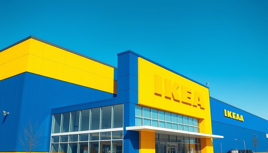 IKEA store exterior symbolizing partnership with Best Buy for home upgrades.