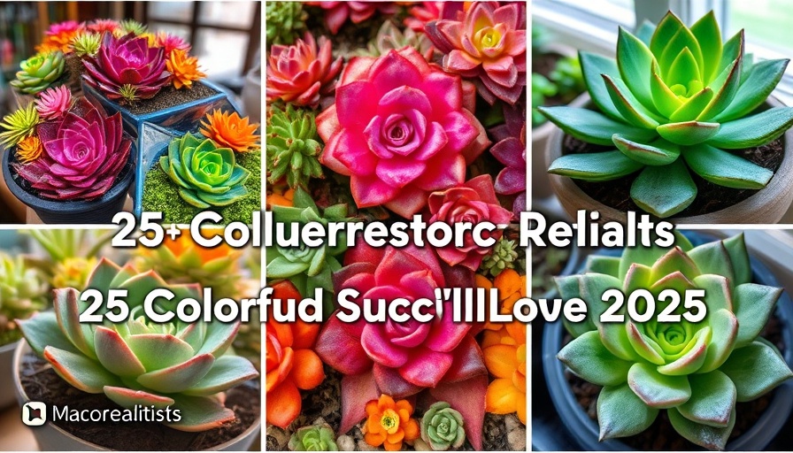 Vibrant colorful succulents arranged in stunning displays.