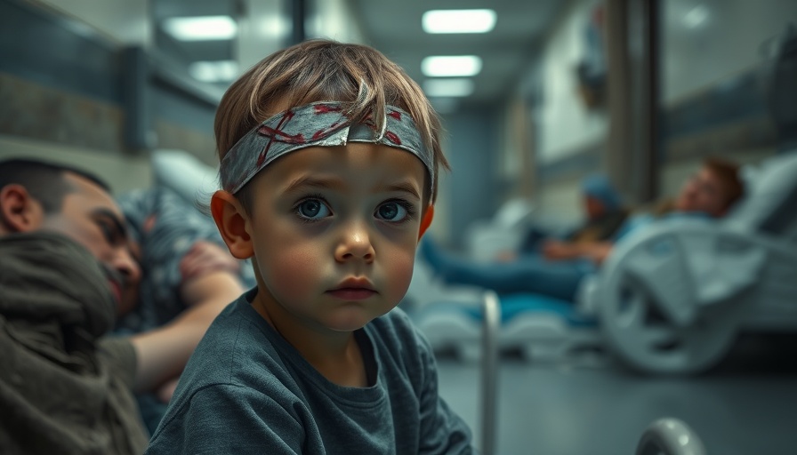 War's toll on Gaza's children: young injured child in hospital