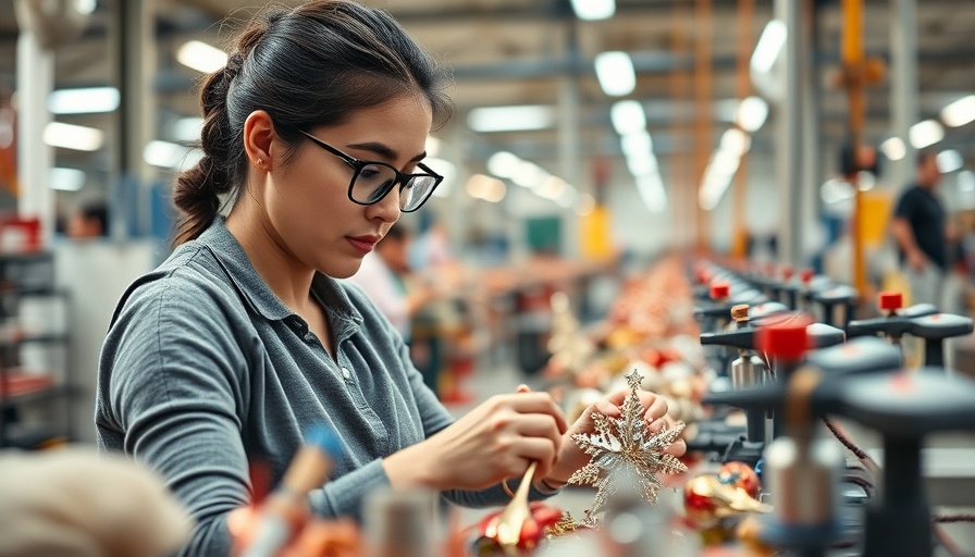 Impact of Trump trade tariffs in Christmas decoration factory.