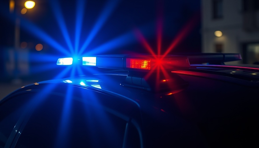 FBI investigating inmate death Red Lake Detention Center, police lights flashing.