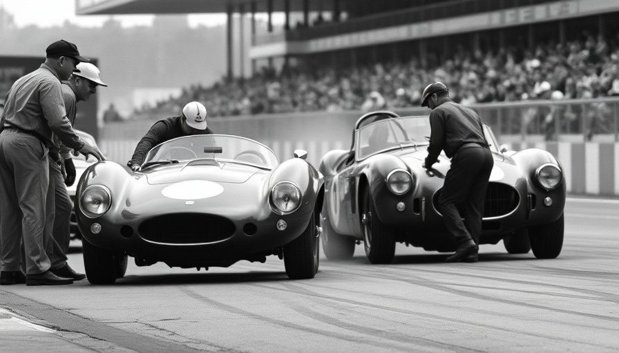 Brainerd International Raceway comeback with vintage pit crew working.