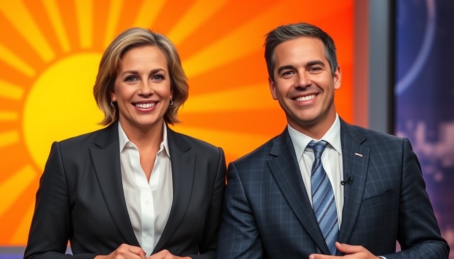 TV news anchors on bright CBS Mornings Plus set.