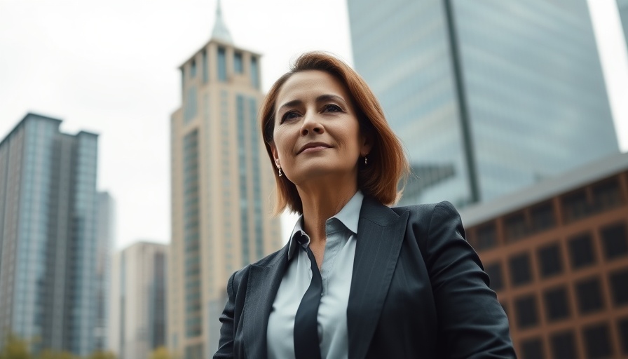 Milwaukee official against city skyline, discussing immigration.