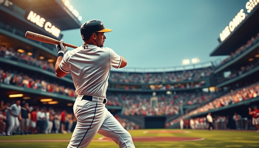 Baseball player swings powerfully during Cardinals Brewers game.