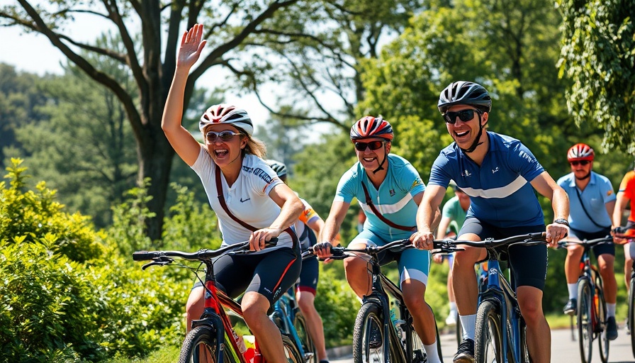 Participants at Carl Sack Memorial Bike Ride event.