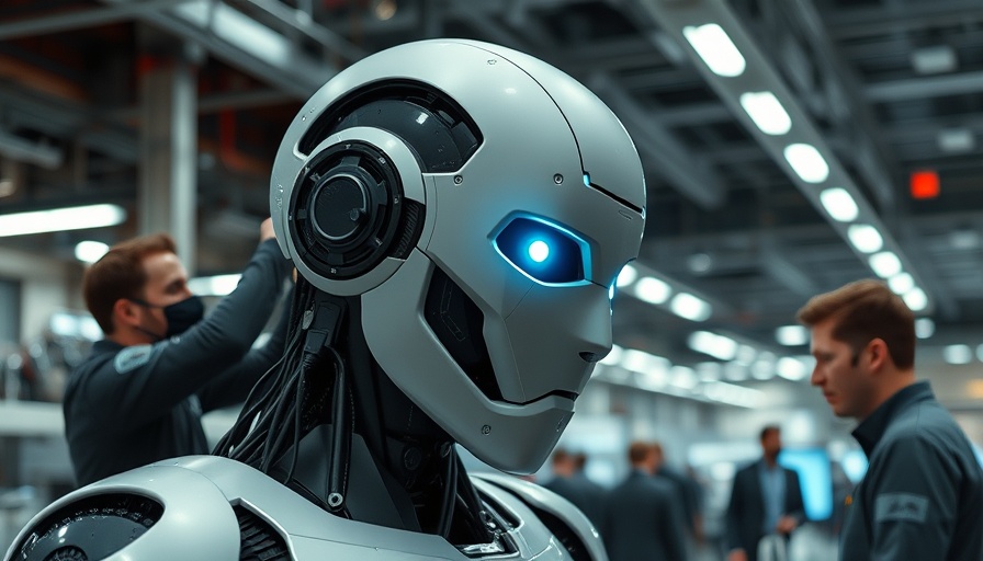 Humanoid robot at industrial expo as US robot makers compete with China.