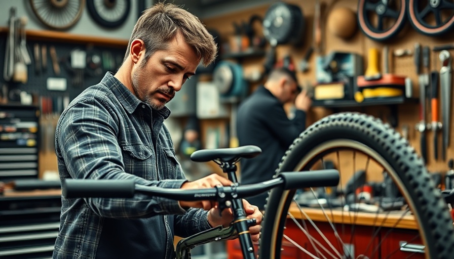 Mechanic in workshop assembling bicycle; context of Kent International halts imports from China.