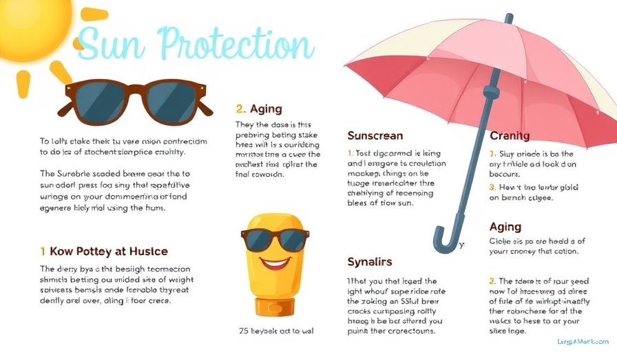 Skincare tips as you age: sun protection guide with visuals.