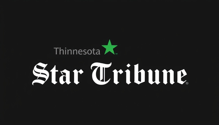 The Minnesota Star Tribune logo on black background