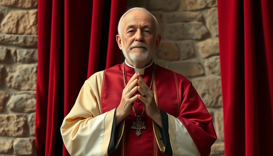 Pope Leo XIV calls for peace, praying in papal attire.