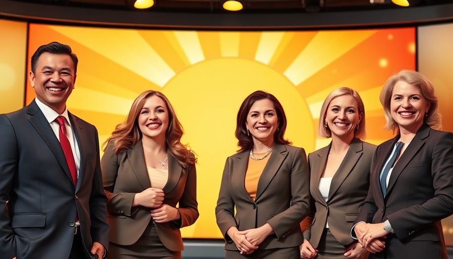 News anchors smiling in vibrant studio, CBS Mornings Plus logo.