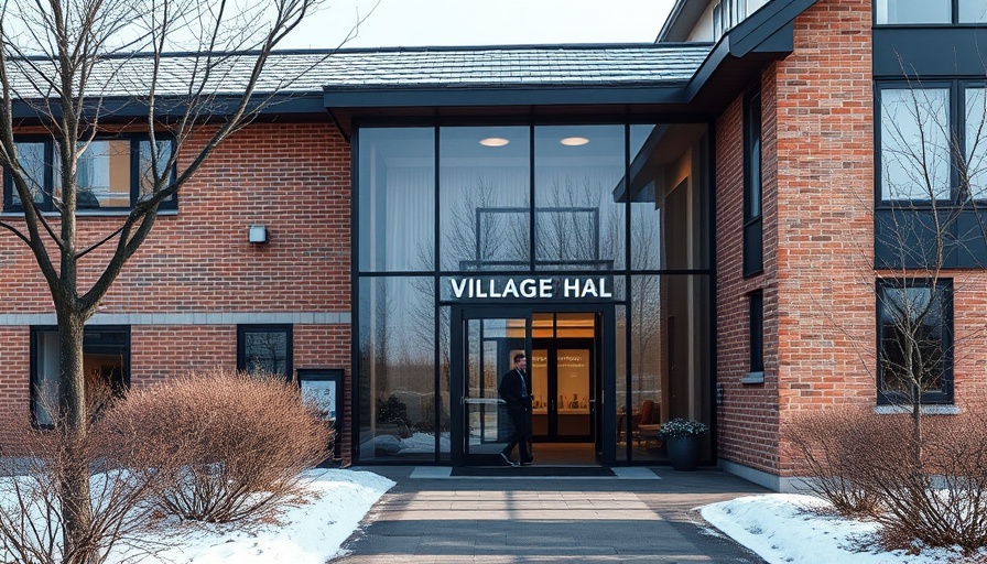 Orono City Council Election at village hall entrance