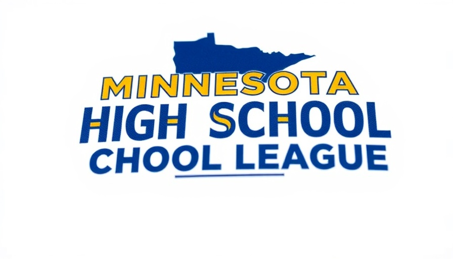 Minnesota State High School League logo representing academics and athletics.