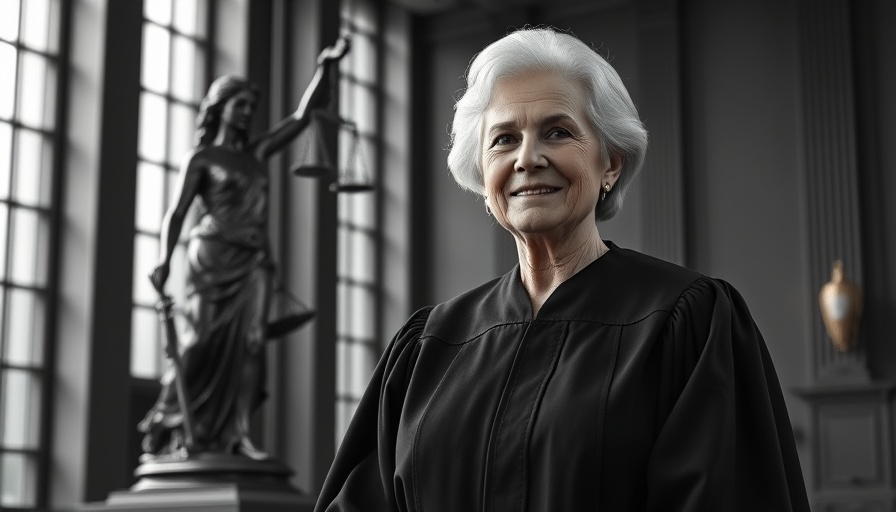 First woman district judge in Greater Minnesota, confident in courthouse.