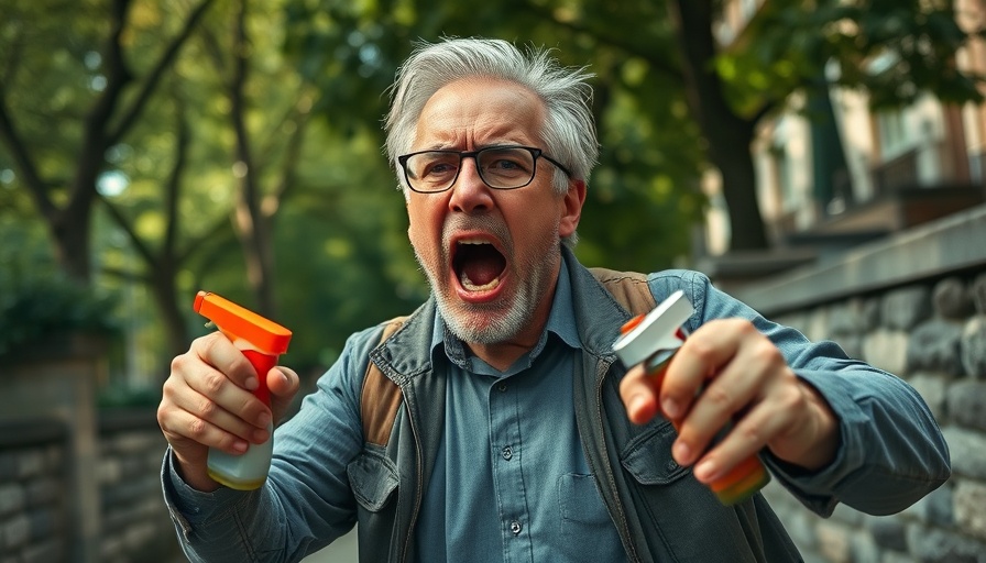 Rising antisemitism in America depicted by a man in a confrontation scene.