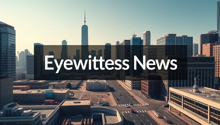 Cityscape with Eyewitness News logo on sunny day