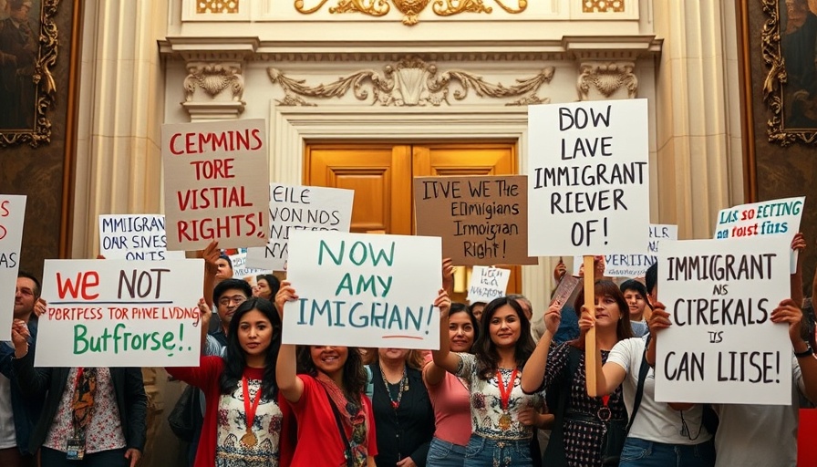 Protest expressing Minneapolis City Council's response to federal raids.