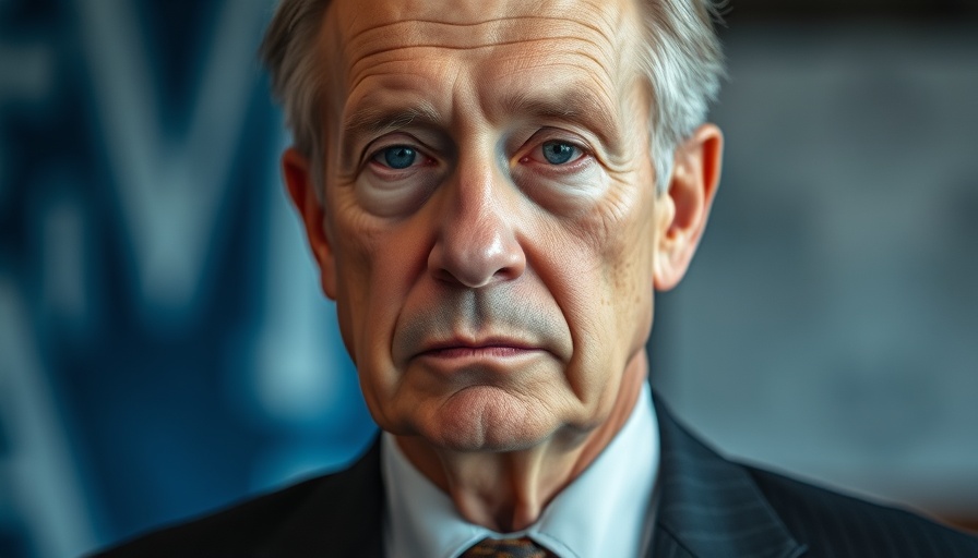 U.S.-China Trade Framework: Serious older man in formal attire indoors.