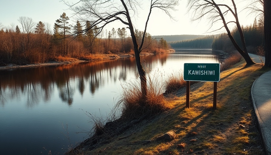 Tranquil Kawishiwi River landscape, reversal of mining ban near Boundary Waters.