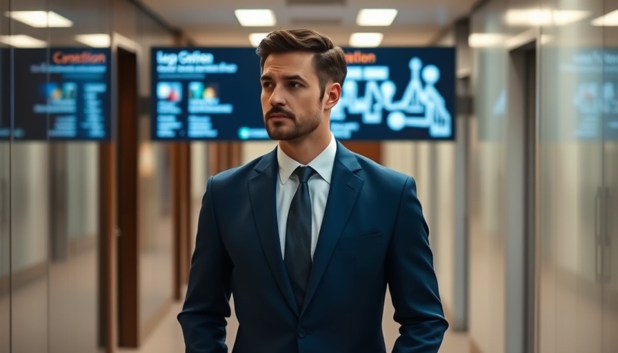 Thoughtful man considers actions in a corridor, Trump weighs military strikes on Iran.